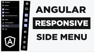 Angular Responsive Sidebar Menu Navigation (EASY)