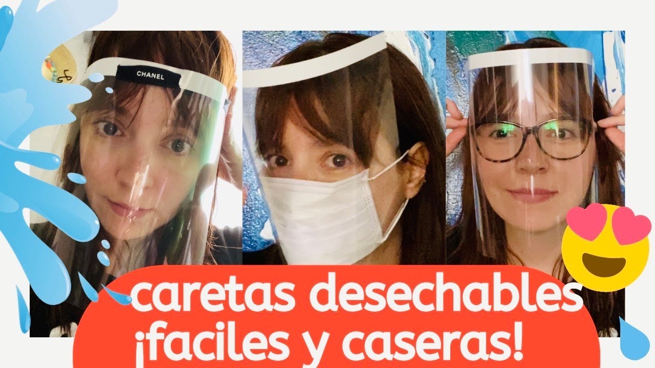 Protectores faciales   ¡FÁCILES Y CASEROS! - haz 3 diferentes