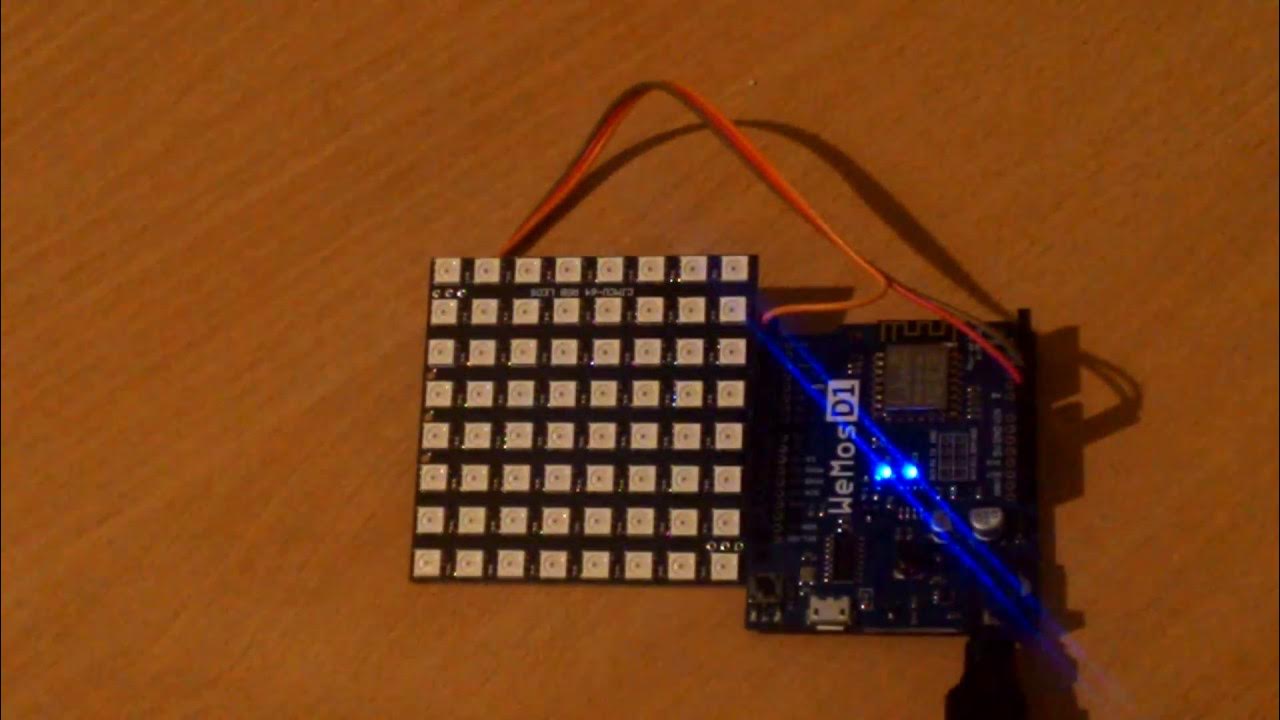 esp8266 ws2812 Arduino IDE - YouTube