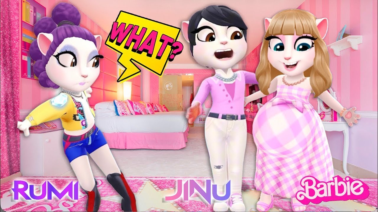 My Talking Angela 2 Pregnant Barbie RUMI VS JINU New Update