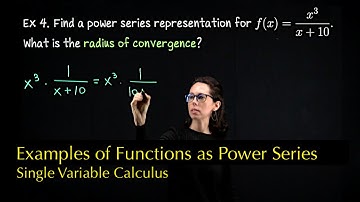 Representing functions as power series, Single Variable Calculus