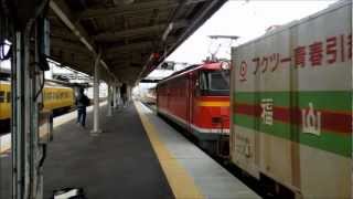 JR貨物 EF66-119号機[吹]+補機EF67-101号機[広] 貨物列車2070レ(日本海縦貫線経由)