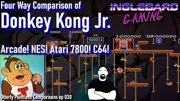 Donkey Kong Jr arcade vs NES vs 7800 vs C64