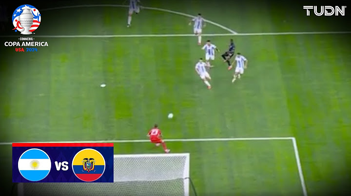 ¡ENNER VALENCIA tuvo la primera de peligro! | Argentina 0-0 Ecuador | Copa América 2024-4tos | TUDN