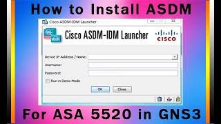 How to Install ASDM for ASA in GNS3 || ASA Security Device Manager (ASDM) installation in gns3