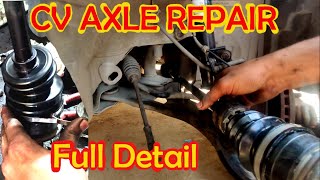 How To Repair Drive Shaft/Axle | Axle Boot से Grease Leak Repair | CV Axle Joint Boot Replacement