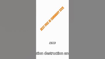 The Best FREE AI PDF Summary Tool