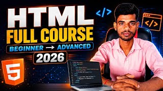 HTML Full Course 2026 | Beginner to Advanced | Complete HTML Tutorial in Hindi/Hinglish