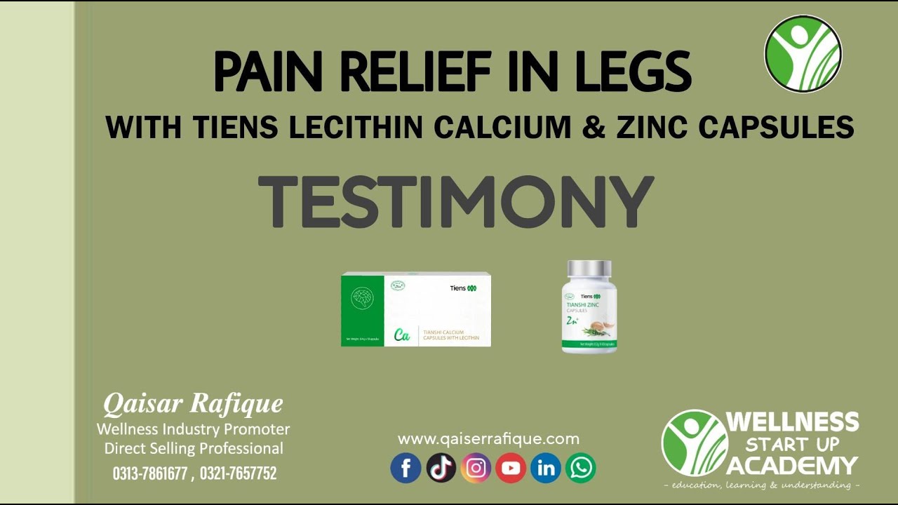 Patient Got Relief with TIENS Lecithin Calcium And Zinc Capsules YouTube