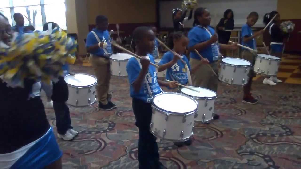 TEAM UP Drumline & Cheerleaders from SA Hull Elementary YouTube