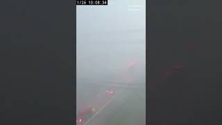 Severe storms lift car off Ohio highway #shorts