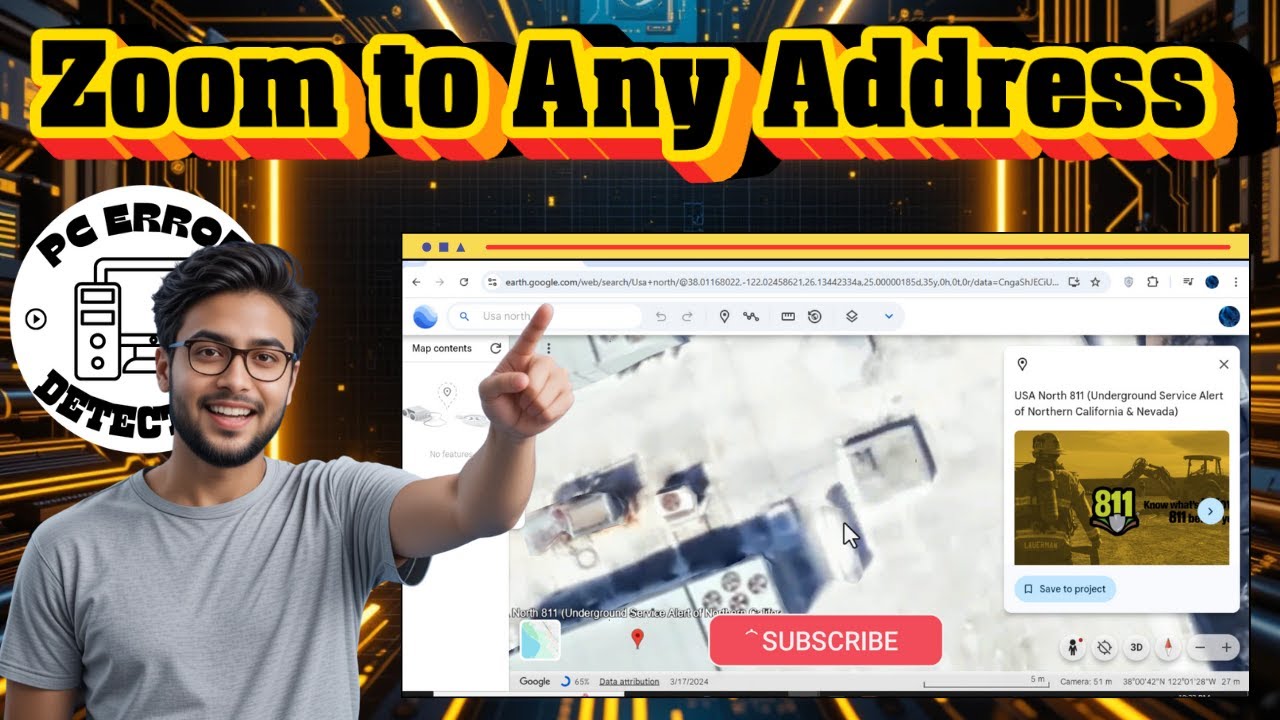 How To Make Google Earth Zoom In To Address | Easy Tutorial (2025)