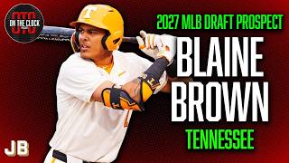 Details 2027 MLB Draft Interview: OF/LHP Blaine Brown, Tennessee Guide