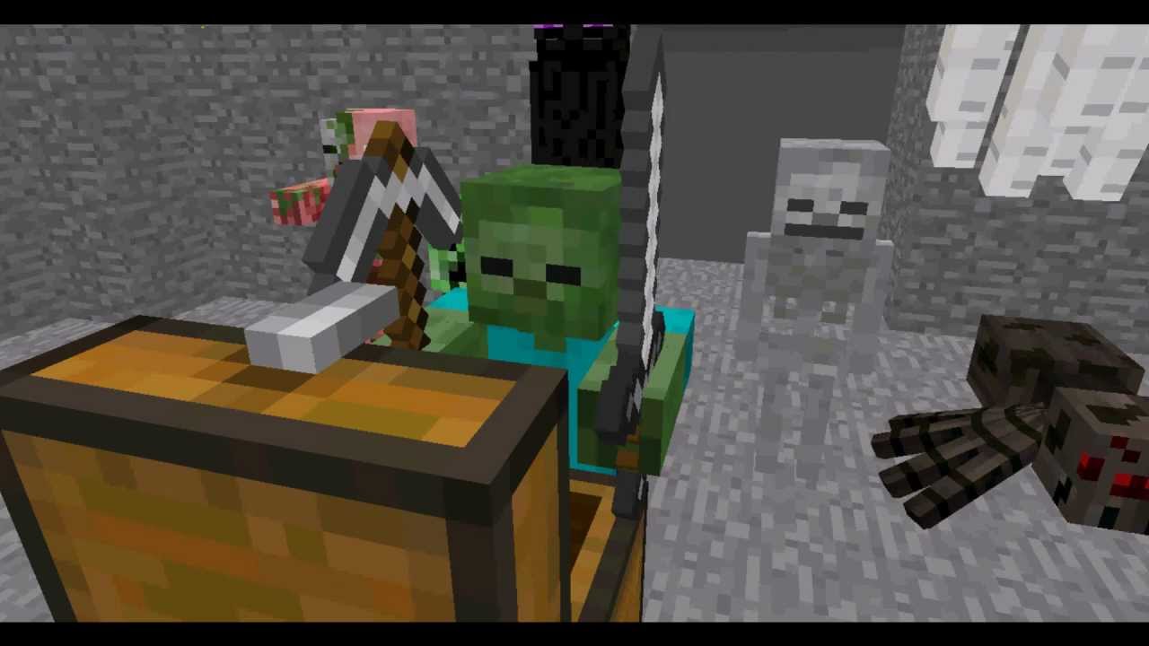 Monster School - Animation vs. Minecraft Shorts Ep 27 on Make a GIF