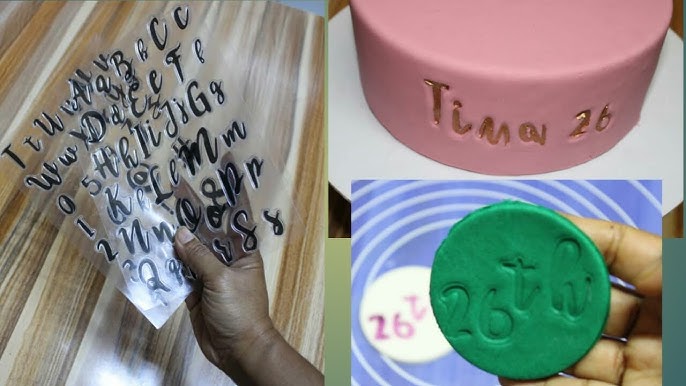 Alphabet Letter Cutters with tips & tricks for fondant work