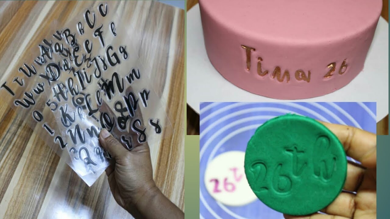 How To Use Alphabet Number Stamp alphabet Number Stamp For Cake YouTube