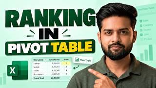 Learn Ranking in Pivot Table | Rank Values in Excel Pivot Table | TechLoons