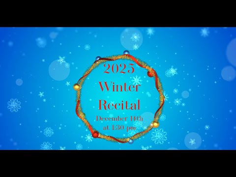 MFAA 2025 Winter Recital December 14th at 1:30 pm