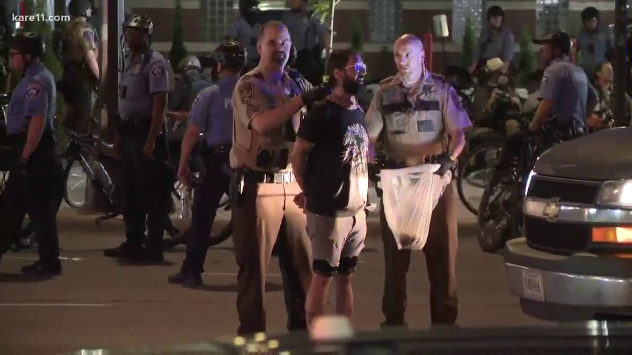 Protesters peacefully arrested for violating curfew