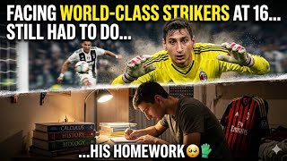 Facing World-Class Strikers at 16... But Still Had to Do His Homework 🥺🧤