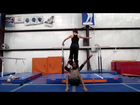 Partner Acrobatics Practice Session