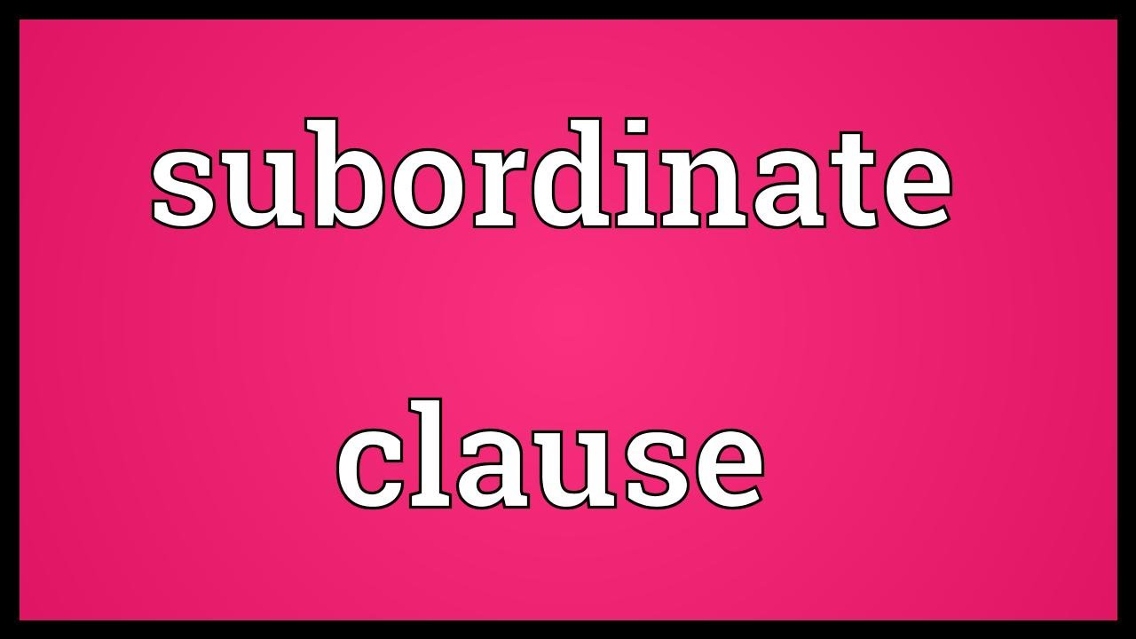 subordinate-clause-meaning-youtube