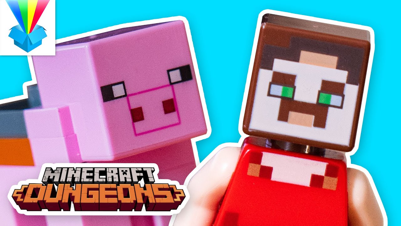 Kicsomi   - ⚽Csocsó⚽: 🎁 Csocsó malacos meséje😂 (LEGO® Minecraft™ 21163 A Vöröskő csata)