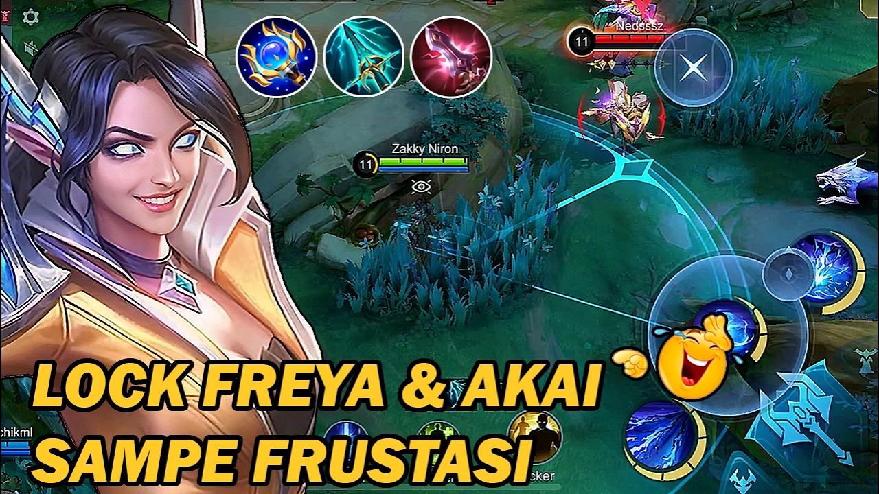 EUDORA MODE SEMAK!! LOCK FREYA & AKAI SI PALING JAGO SAMPE KESAL‼️- MLBB