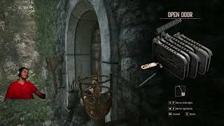 Lockpicking the door of the destroyed tower outside the old camp