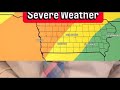 Iowa weather: Sunday severe potential