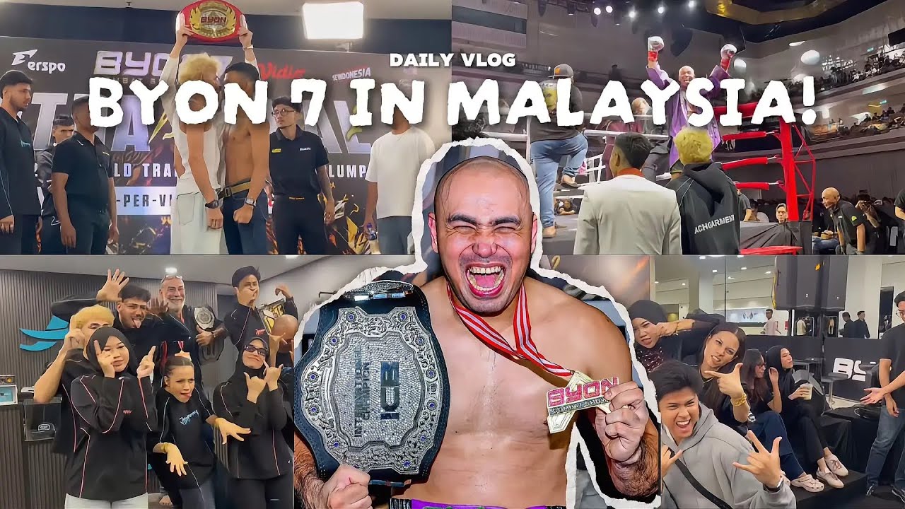VLOG BTS SEPANJANG BYON 7 !! CONGRATS NIDAL & PUTRA !! 🇲🇾 - YouTube