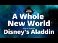 Walt Disney's Aladdin - A Whole New World (Karaoke)