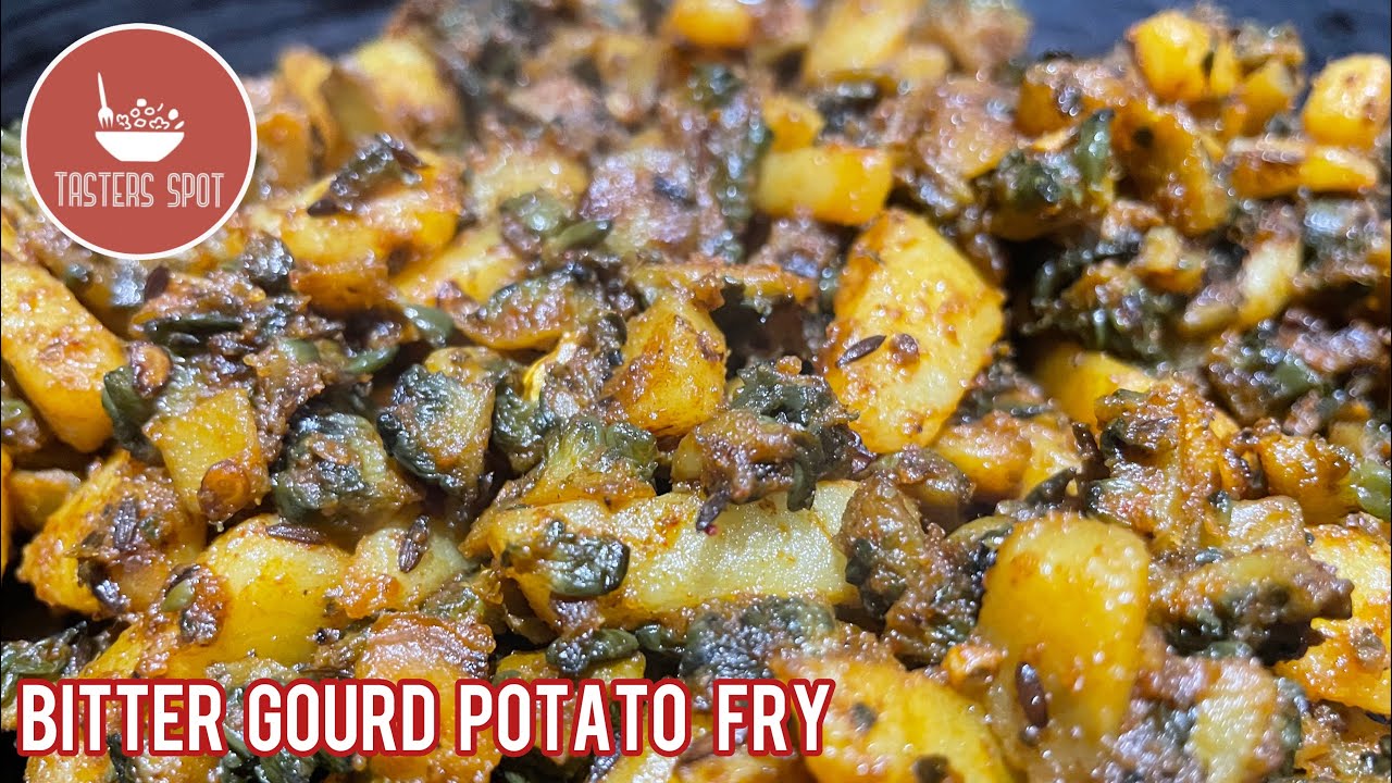 Bitter Gourd Potato FryKarela Aloo Stir FryPavakkai Fryபாகற்காய்