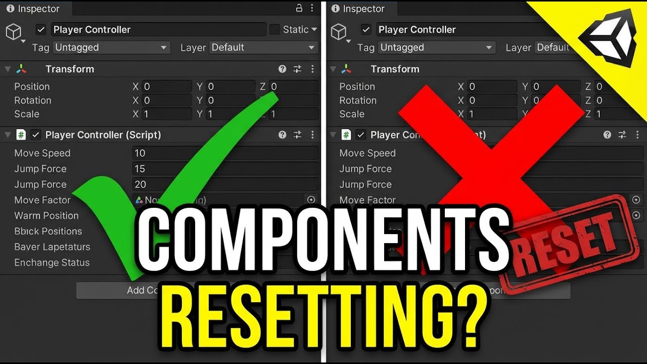Unity Components Keep Resetting? Here's What's Happening! - YouTube
