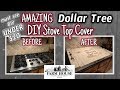 AMAZING MUST SEE Dollar Tree STOVE TOP COVER DIY for UNDER $20