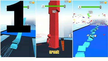 Stack Colors | Gameplay Walkthrough | level 1-5 | Part 1 | Pv Gameplay