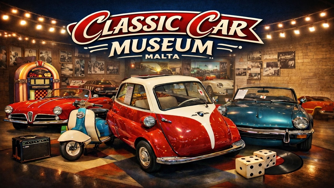 ✨🚗 Malta’s Classic Car Museum – Step Back in Time!✨🏁
