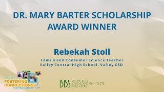 2021 Dr. Mary Barter Scholarship Presentation