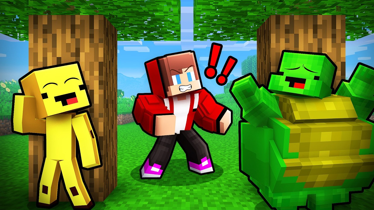 JJ and Mikey: FAT vs STRONG vs WEAK In Hide-and-Seek Battle...