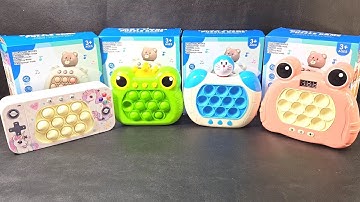 3 Minutes Satisfying ASMR with Playing Push Game Pop It Eletrônico Fidget Toy No Talking