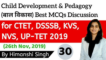 Piaget Important Questions | Part-30 | for CTET, DSSSB, KVS, HTET, UP-TET 2019