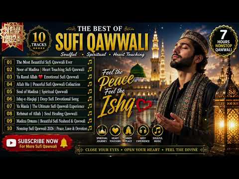 🌙 Best Sufi Qawwali Collection 2026 | Soulful Spiritual Music for Peace & Healing
