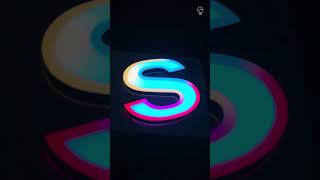 Trending 3D LED Signage Name Board with T1000 Controller 🔥 RGB Animation