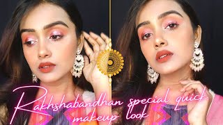 Rakshabandhan Special soft and subtle makeup look | Easy beginner's friendly Makeup Tutorial screenshot 4