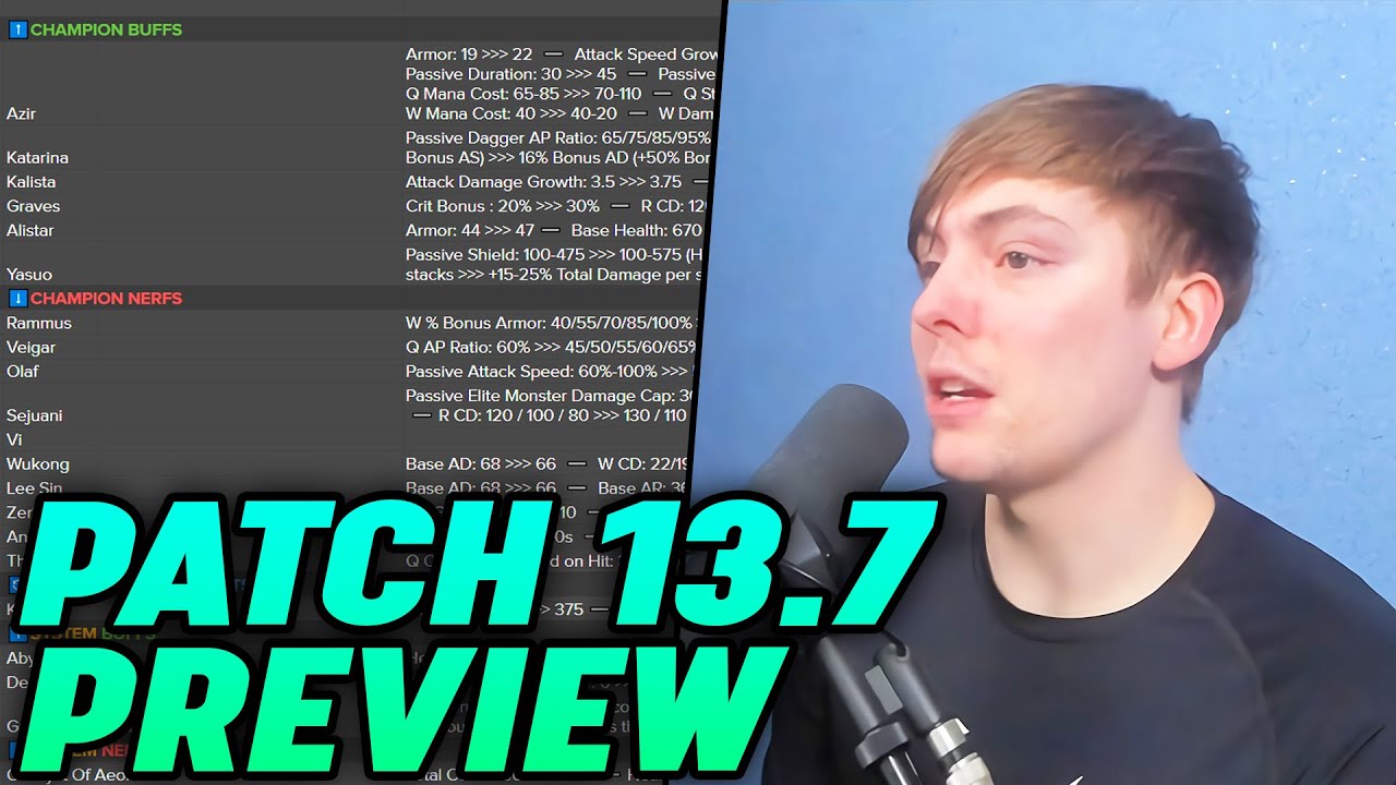 LS | Patch 13.7 Preview Rundown