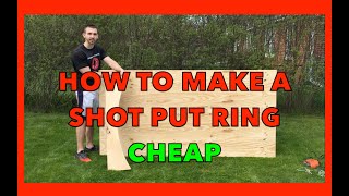 How to Make a Shot Put Ring | CHEAP | Under $100