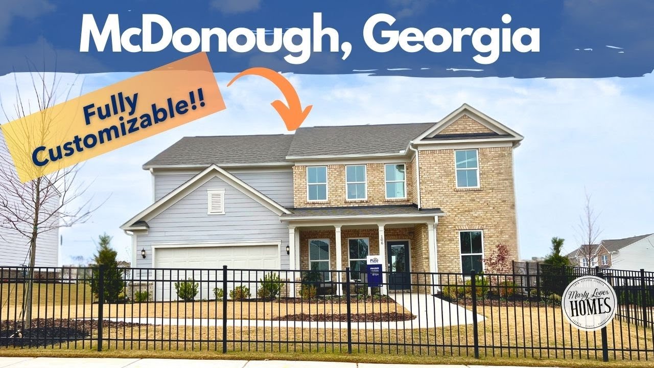 Mcdonough GA New Construction 5 Bedrooms, 4 Bath , 3600 SF Pulte Homes YouTube