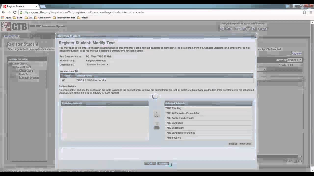 Tabe Sign In TABE Rapid Registration - YouTube