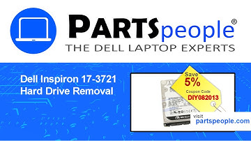 Dell Inspiron 17-3721 (P17E001) Hard Drive How-To Video Tutorial