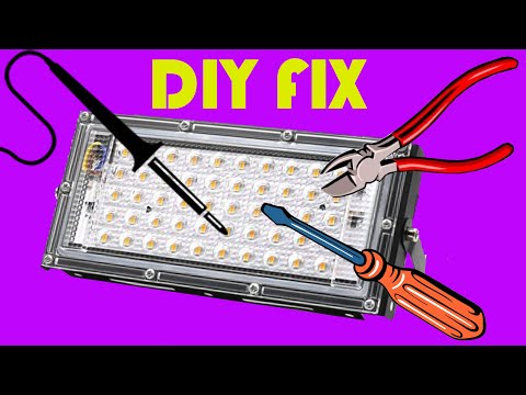 تصویری: نحوه تعمیر نورافکن LED DIY: تعمیر و عیب یابی